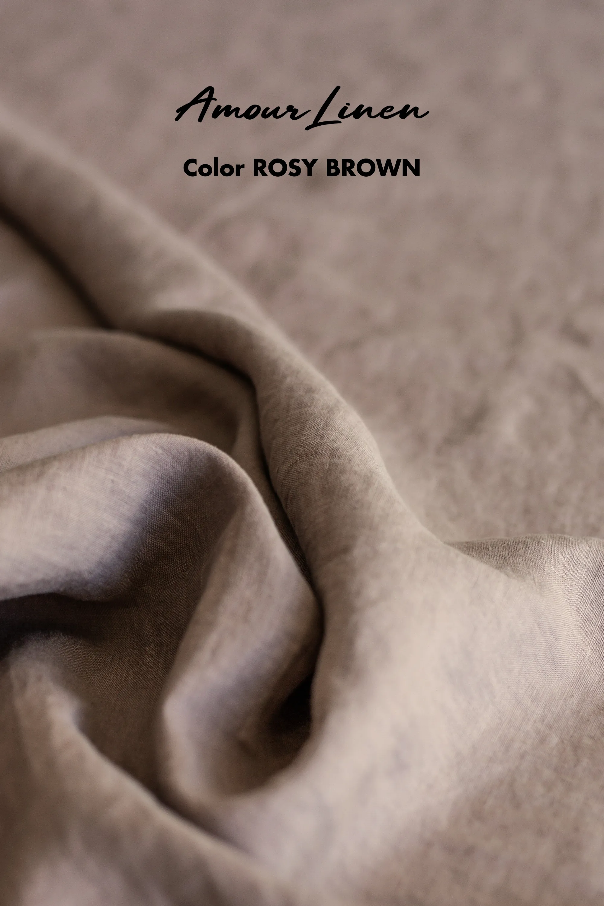 Ines slip midi linen dress in Rosy Brown