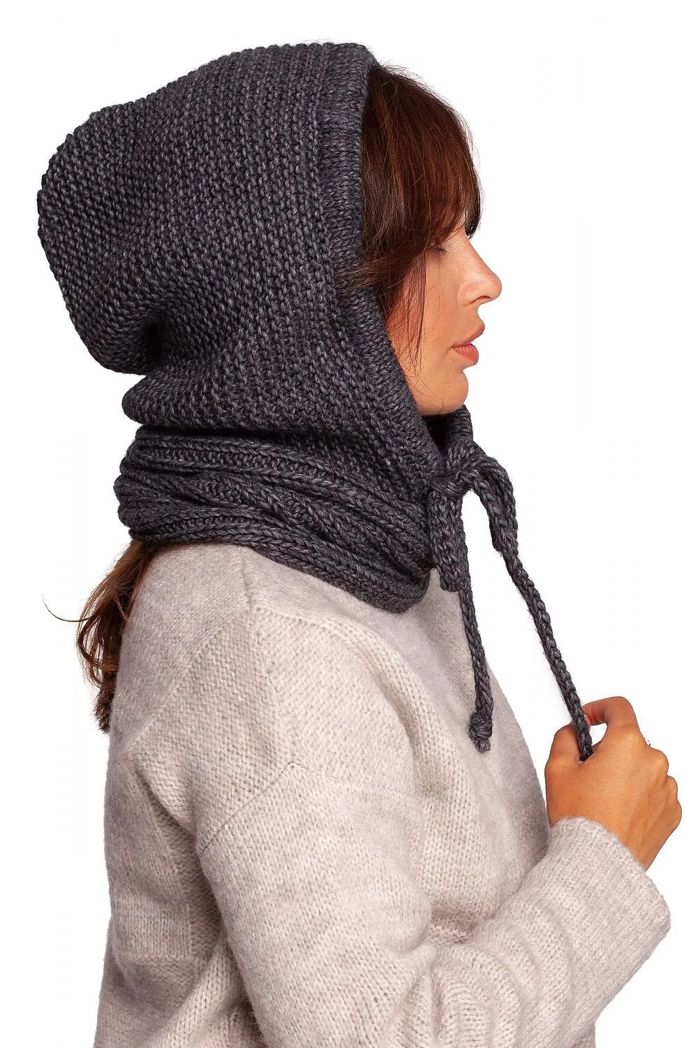 Infinity Cover Scarf Charcoal Grey