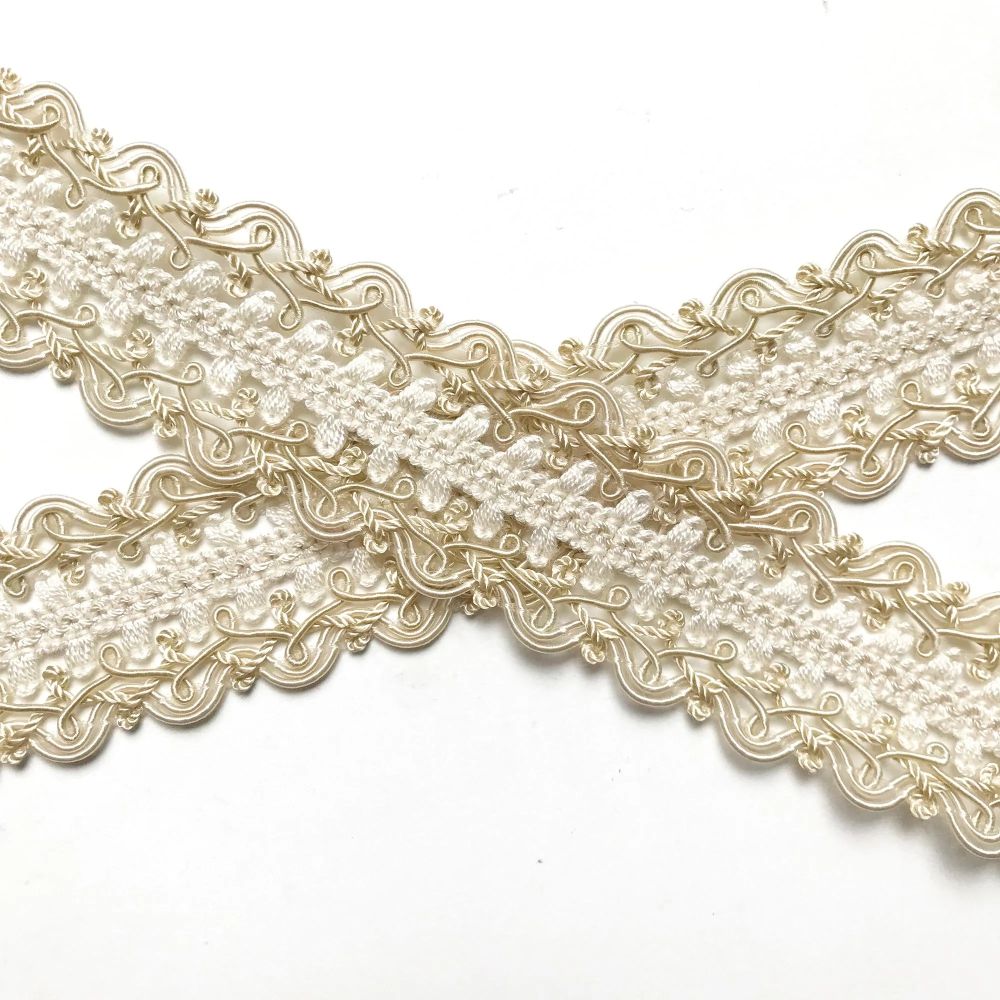 Ivory High Quality Decorative Border Trim by the yard