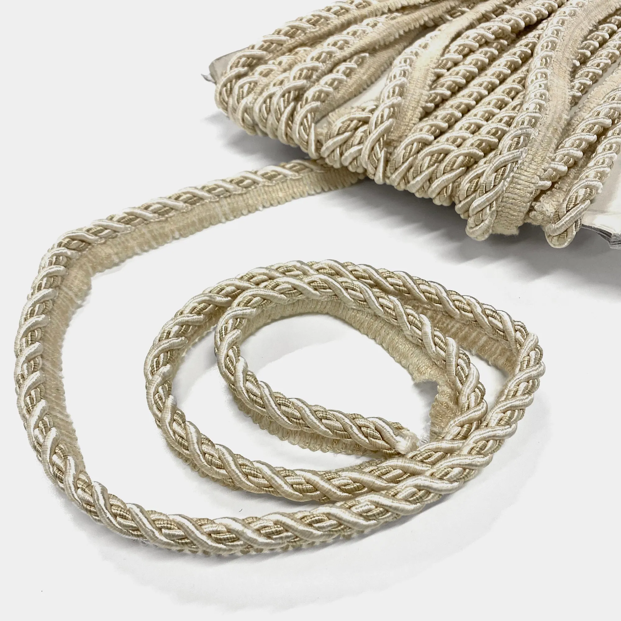 Ivory High Quality Decorative Lip Cord Trim by the yard