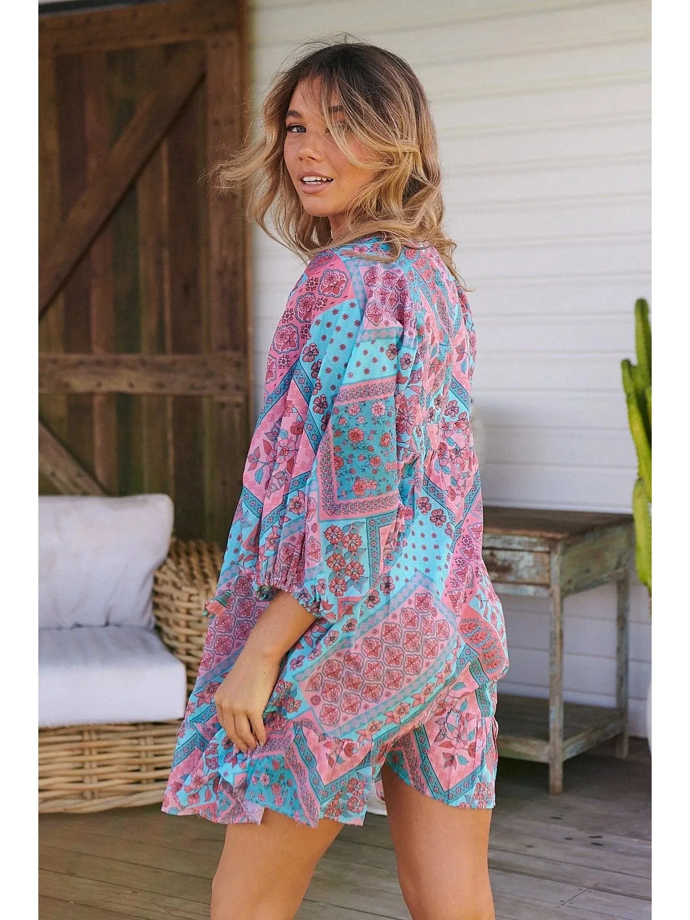 JAASE PLUS Luana Print Zarina Mini Dress