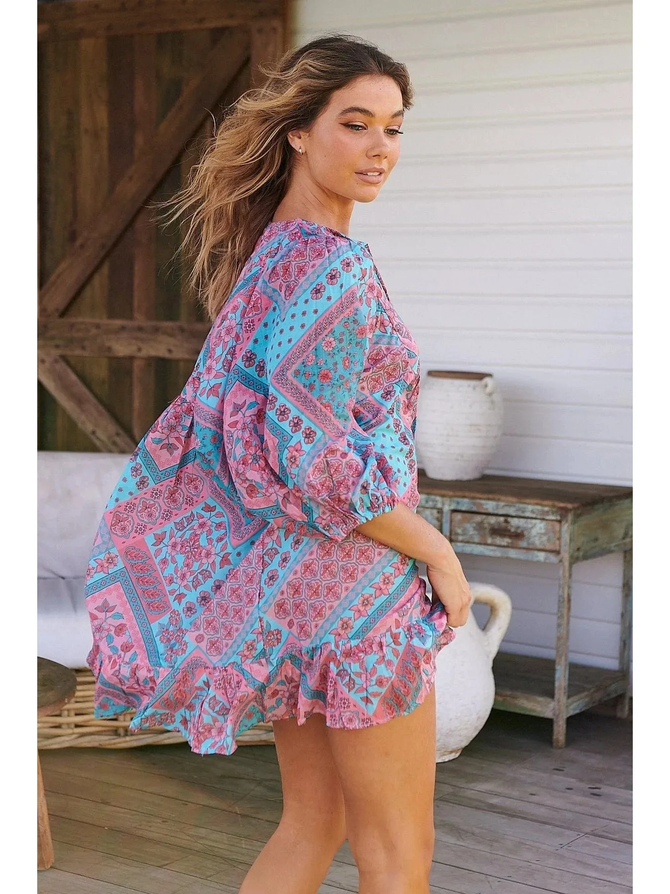 JAASE PLUS Luana Print Zarina Mini Dress