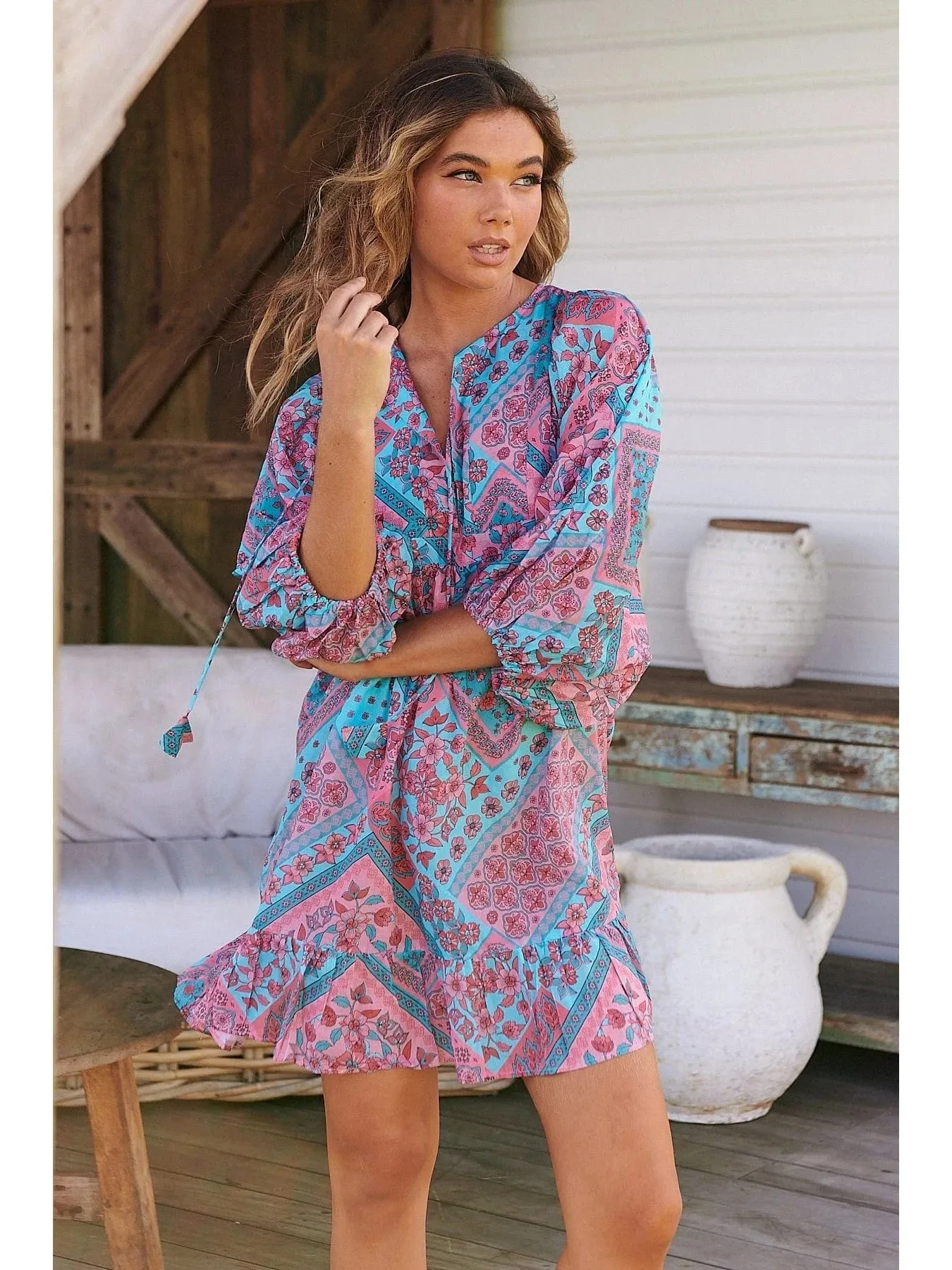 JAASE PLUS Luana Print Zarina Mini Dress