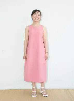 Jar Sleeveless Back V Panel Dress - Sunset Pink