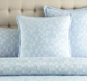 Jervis Checks European Pillowcase French Blue