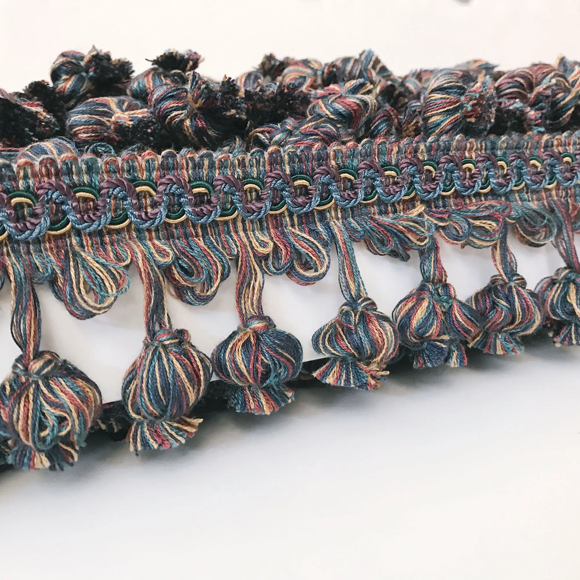 Jewel Tone High Quality Decorative Tassel Trim by the yard