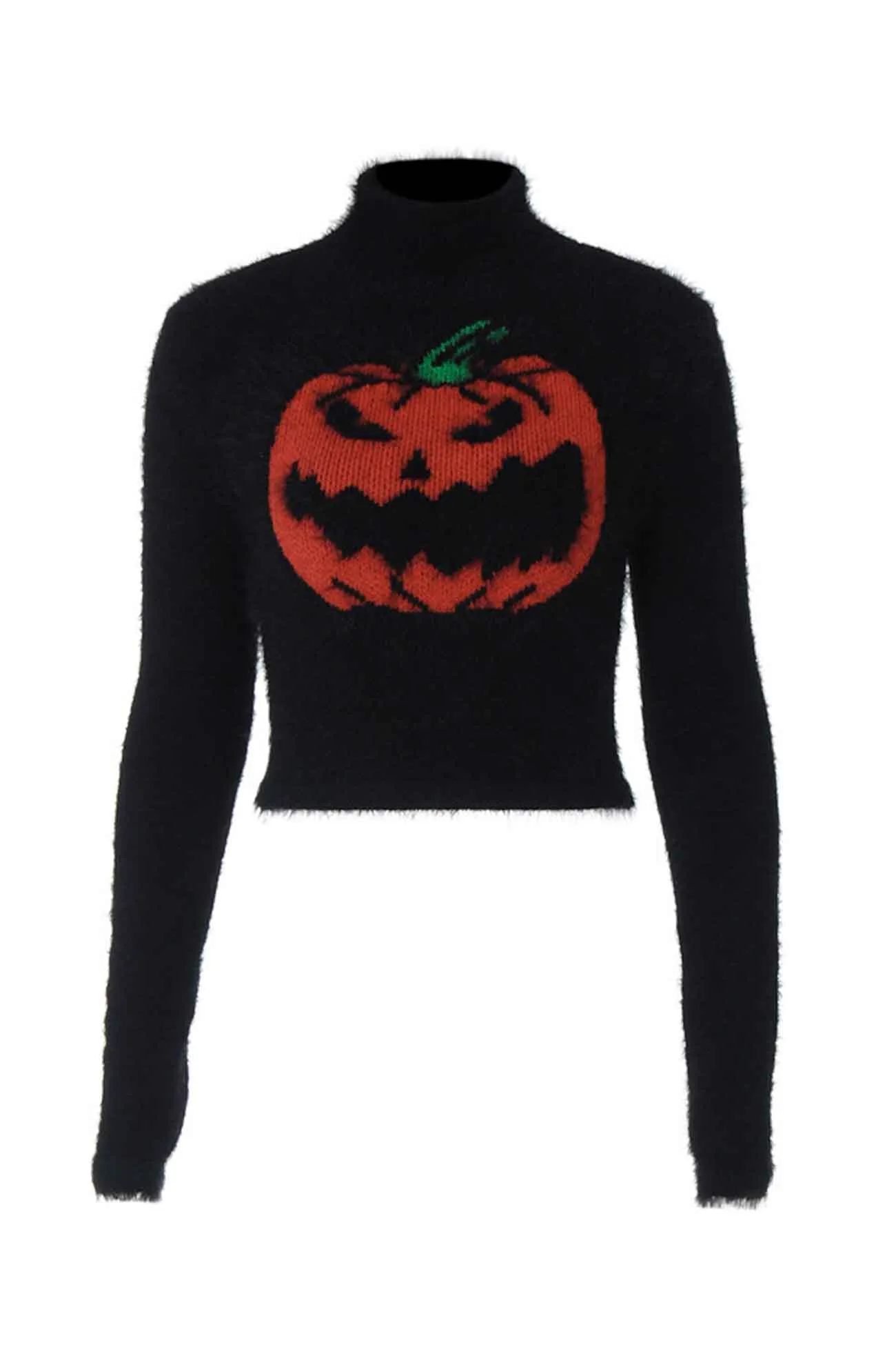 Joskaa Pumpkin Half Turtleneck Long Sleeve Sweater