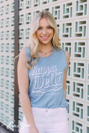 Kappa Delta Go Confidently Blue Tank