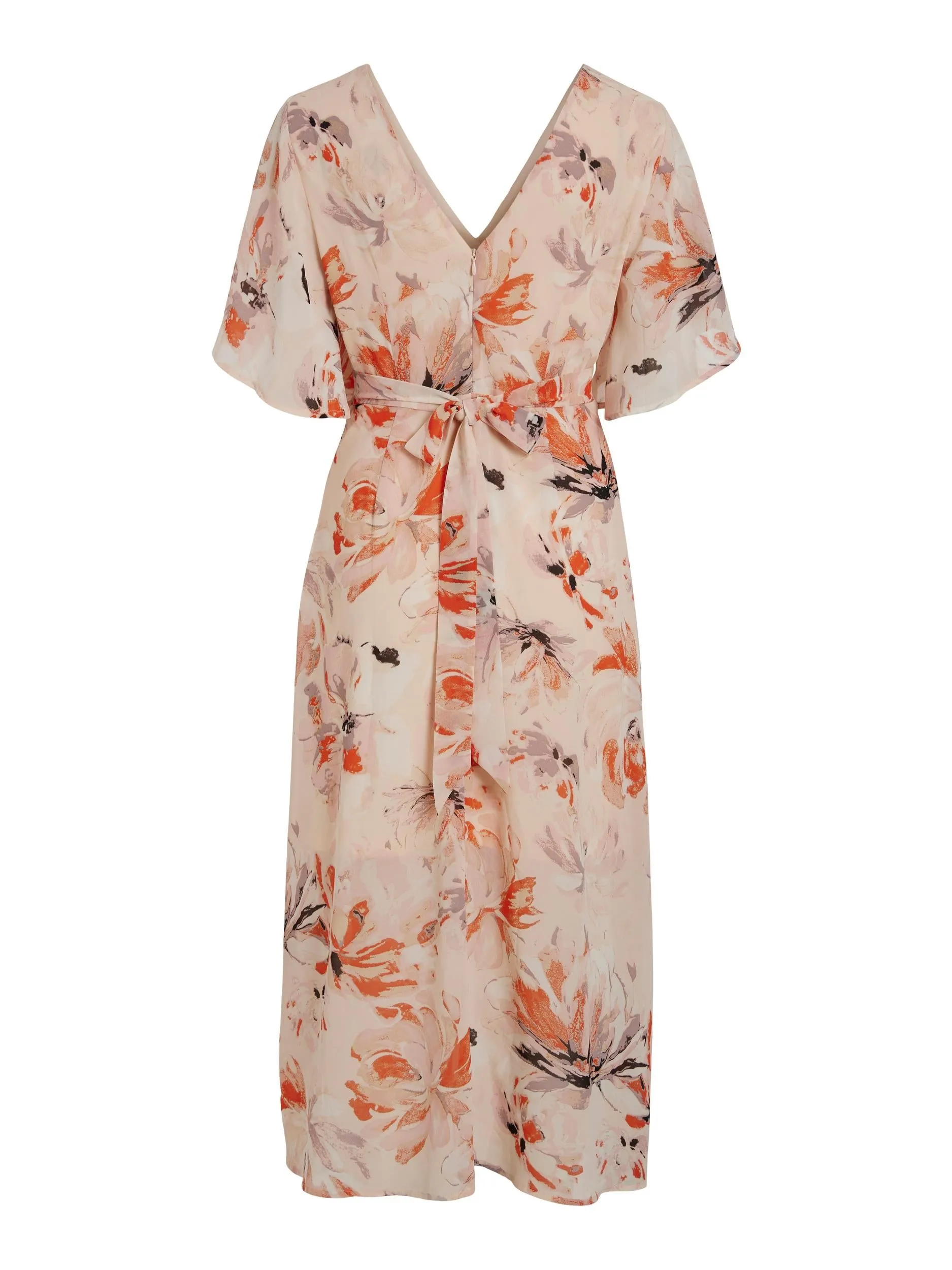 KARIN MAXI DRESS (SILVER MINK/PEACH)