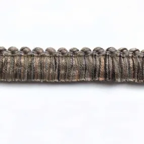 Khaki and Tan High Quality Decorative Brush Fringe Trim by the yard
