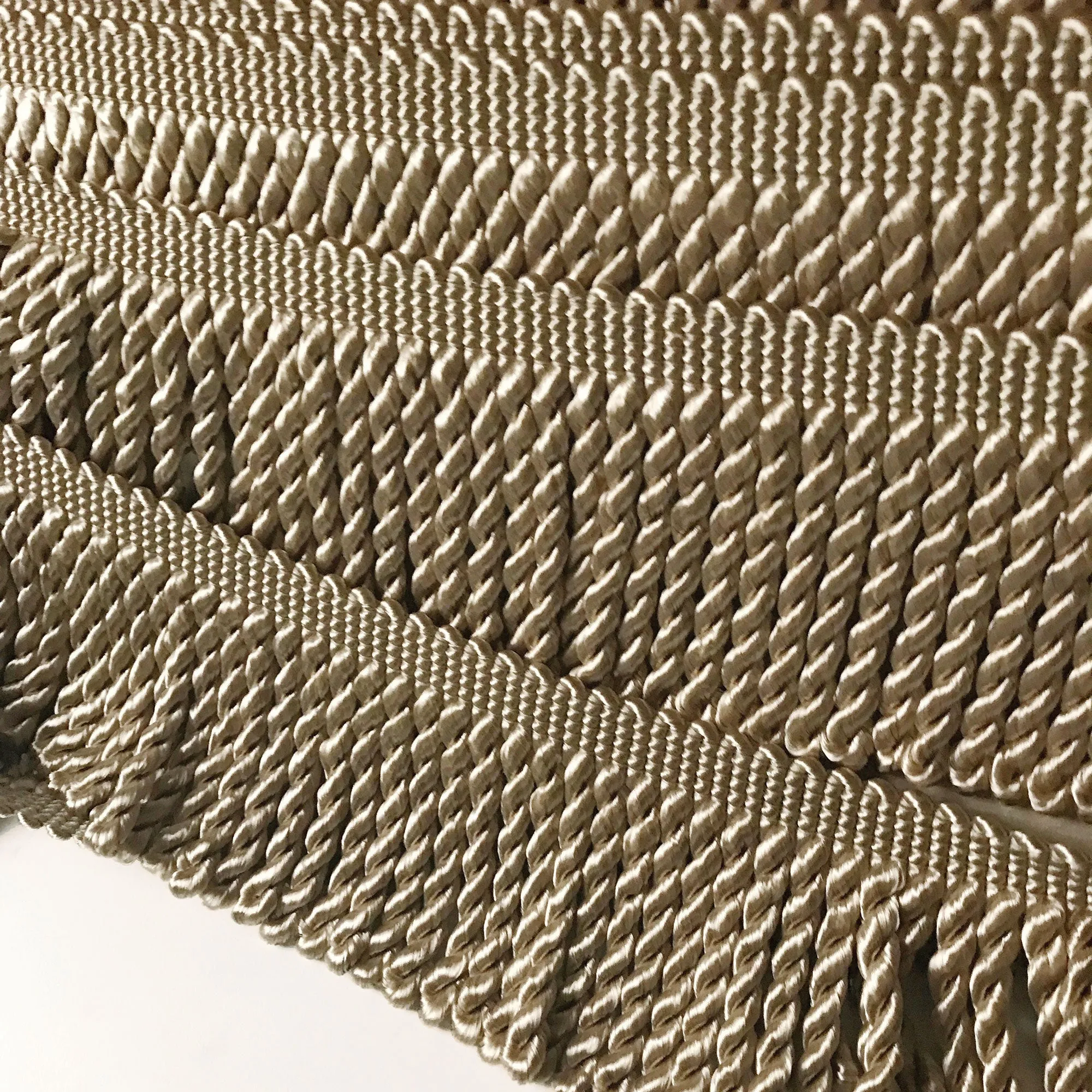 Khaki High Quality Decorative Bullion Fringe Trim by the yard