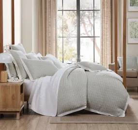 Kingston Quilt Cover Set Range Moss