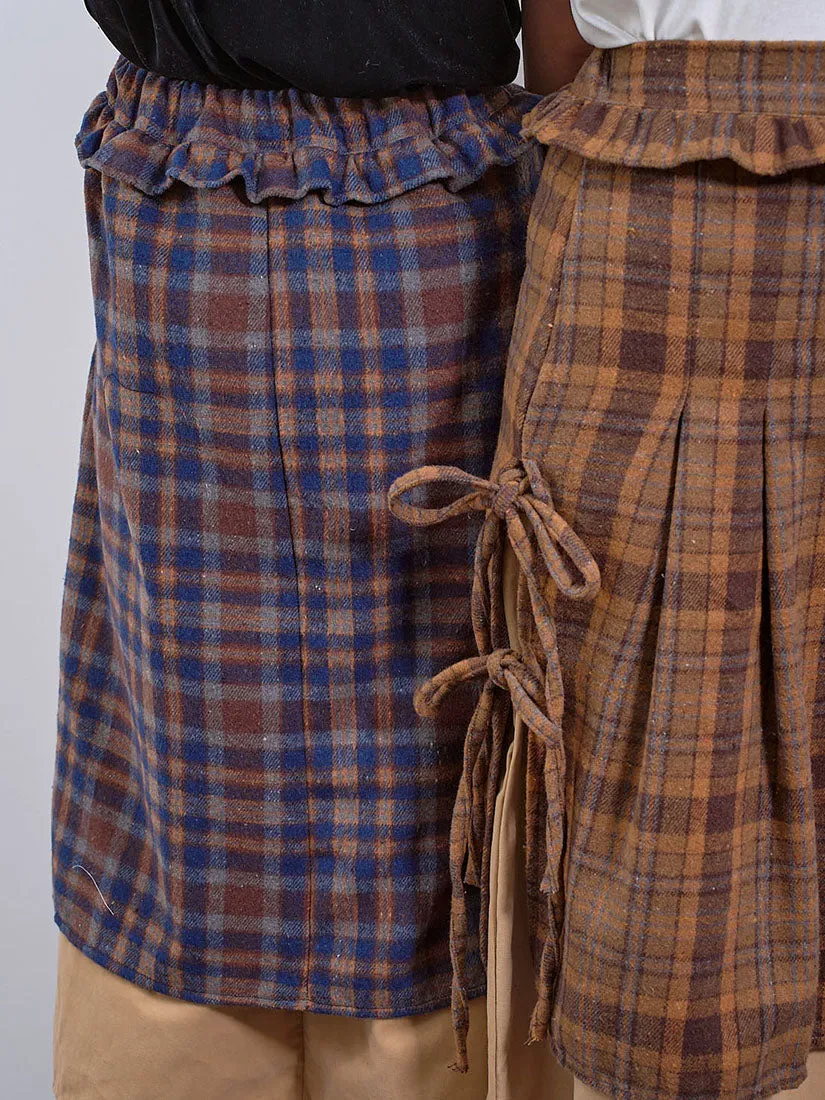 Layered Tartan Skirt (2 Colours)