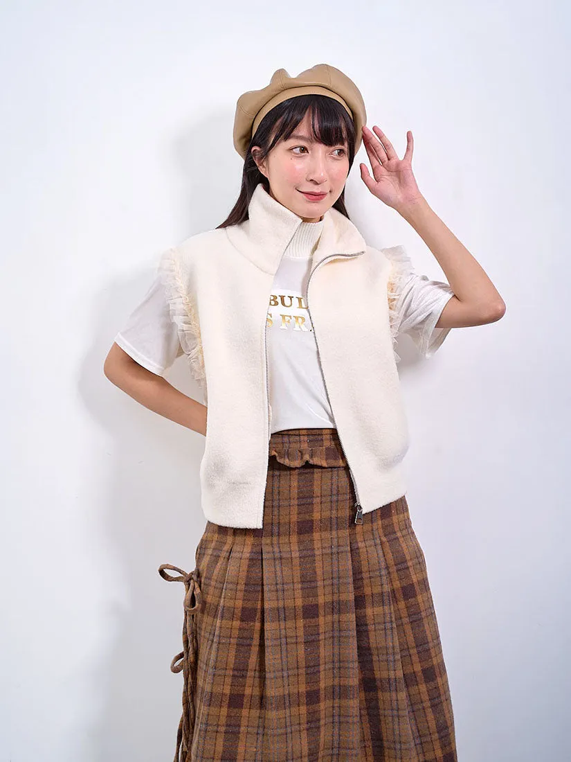 Layered Tartan Skirt (2 Colours)