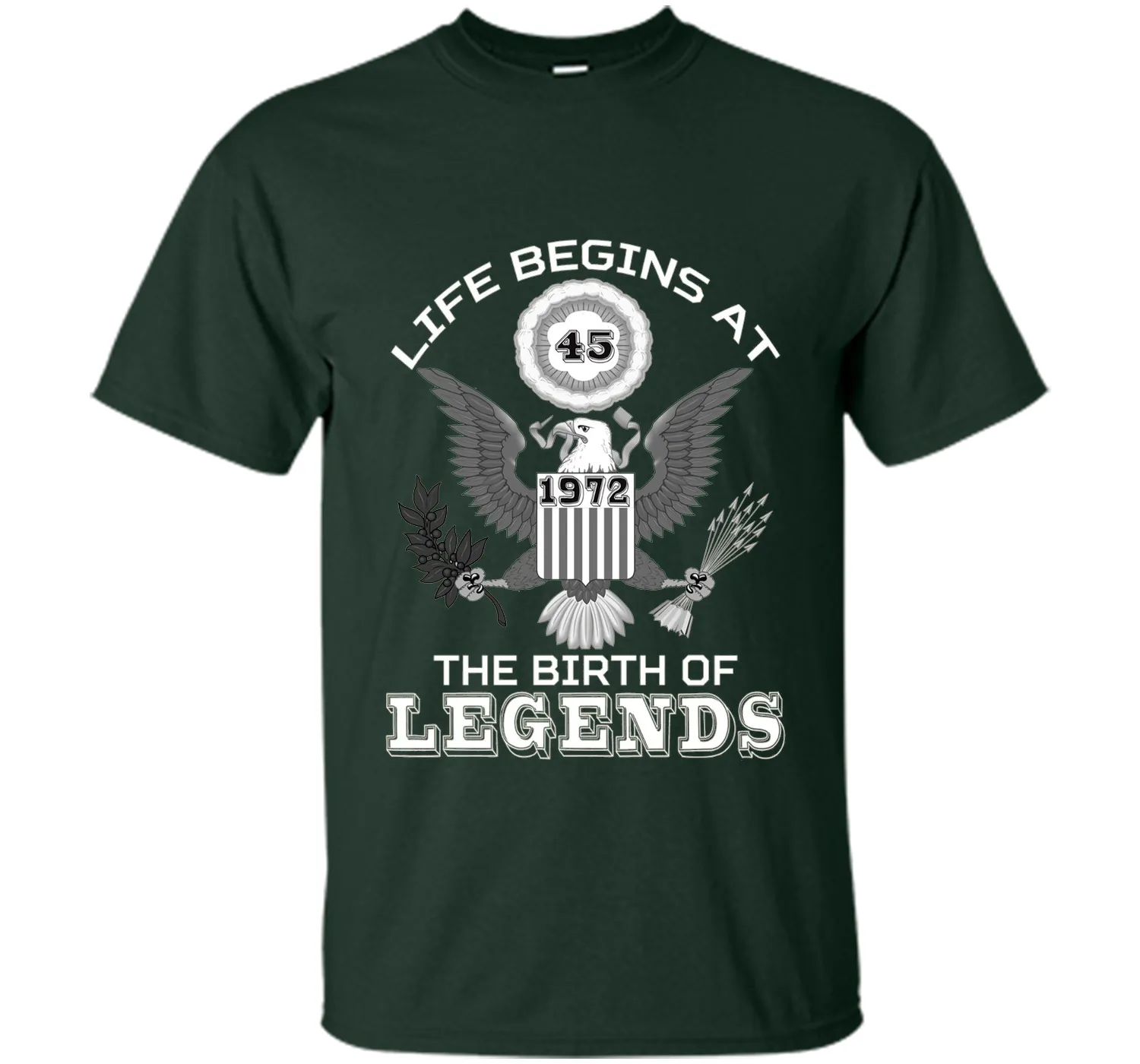 Life Begins at 45 T Shirt The Birth of Legends Tee Gift cool shirt