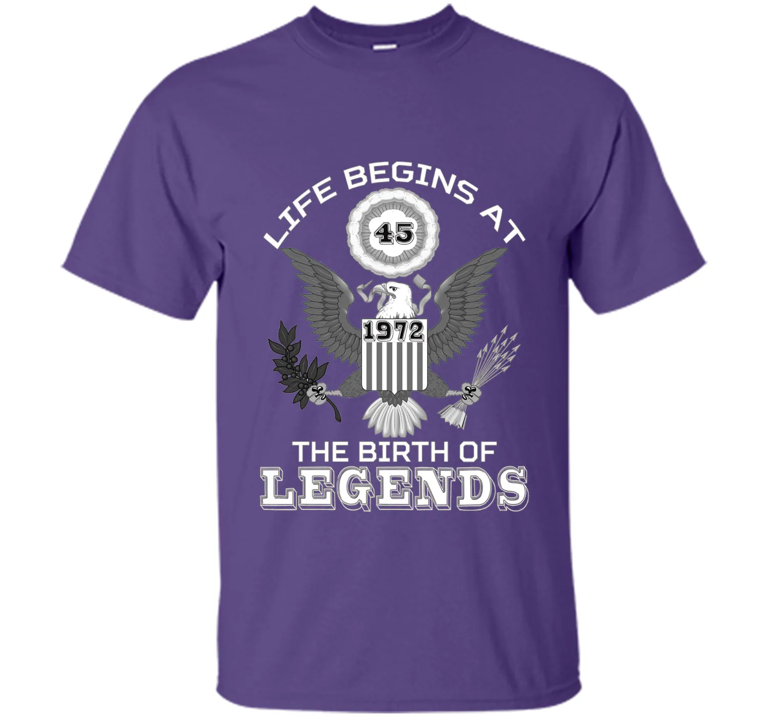 Life Begins at 45 T Shirt The Birth of Legends Tee Gift cool shirt