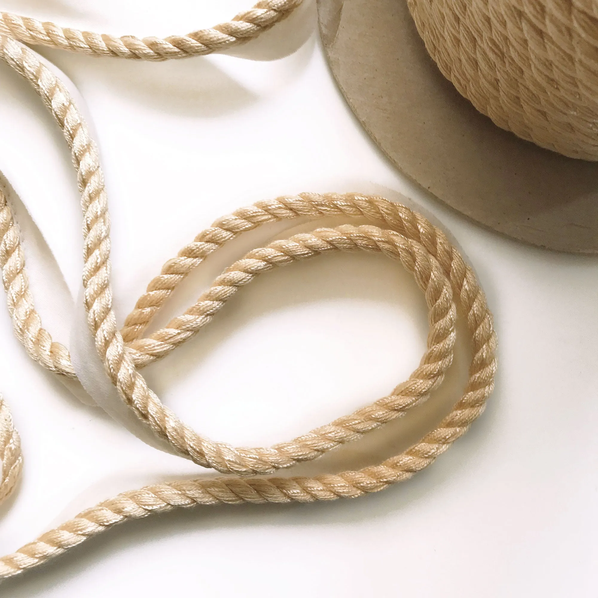 Light Yellow High Quality Decorative Lip Cord Trim by the yard