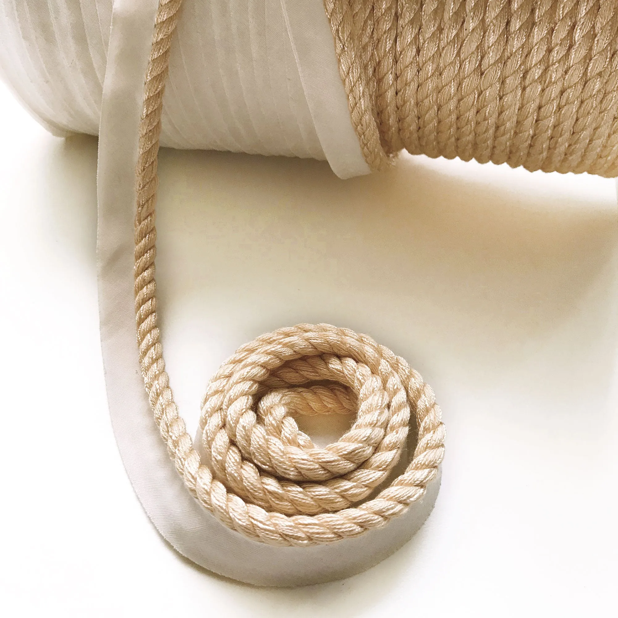 Light Yellow High Quality Decorative Lip Cord Trim by the yard