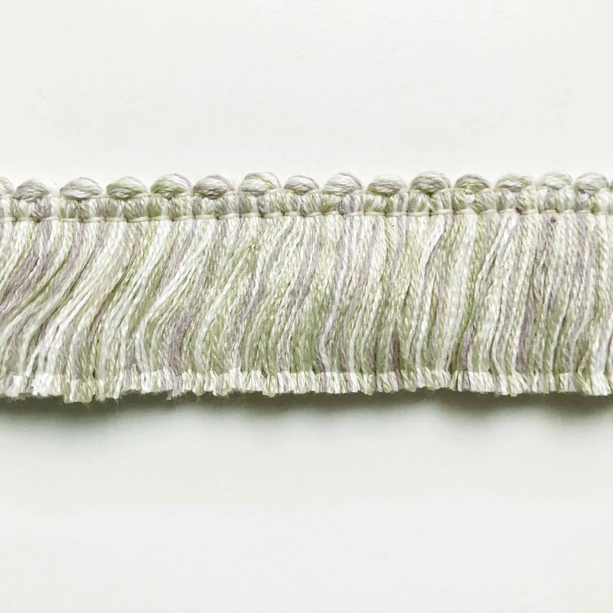 Lilac and Lime High Quality Decorative Brush Fringe Trim by the yard