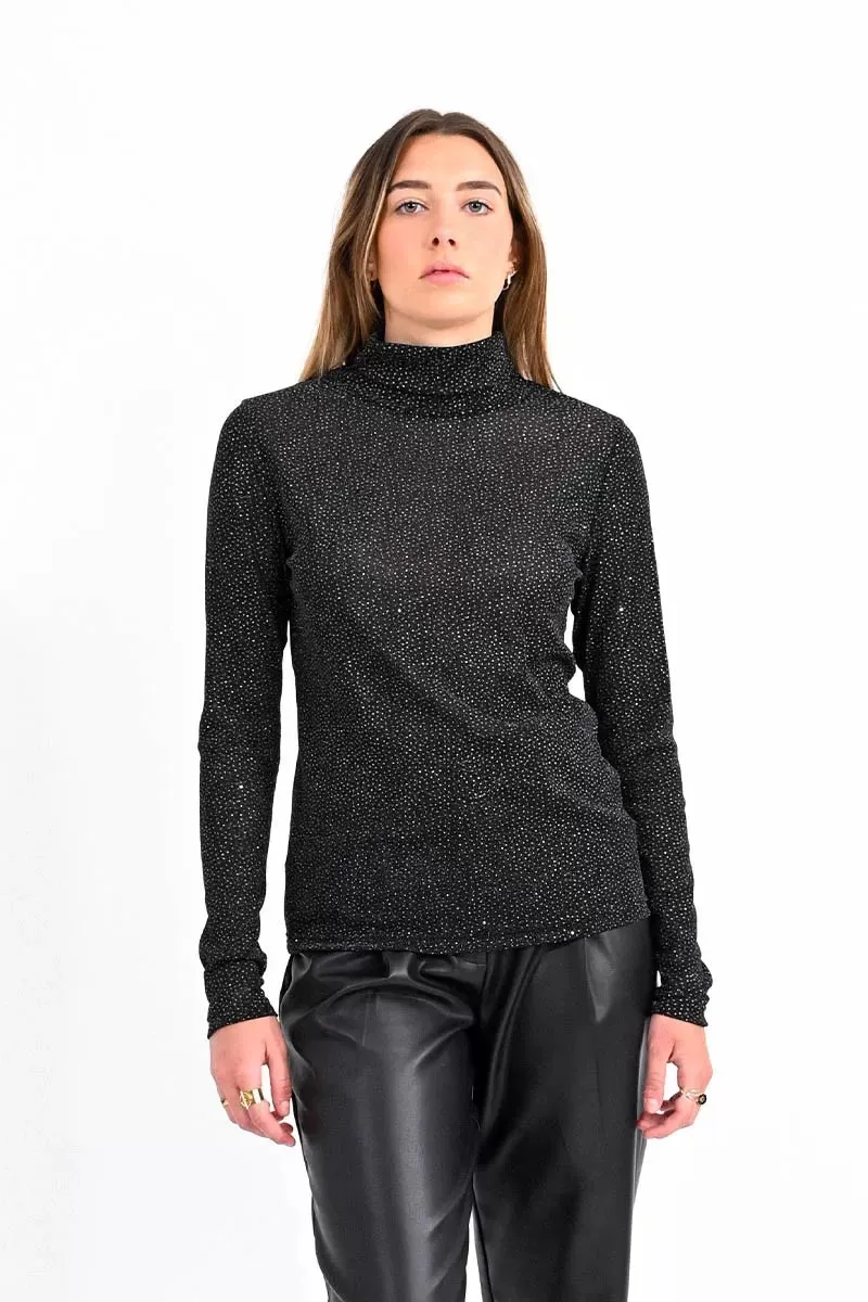 Lili Sidonio Iridescent Polka Dot Undersweater