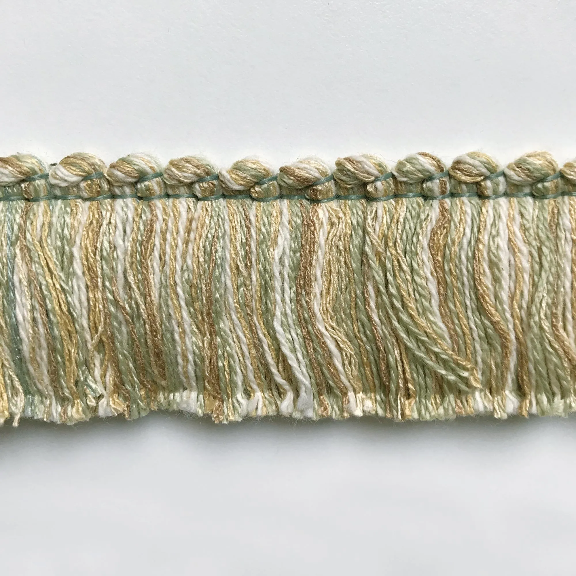 Lime and Light Yellow High Quality Decorative Brush Fringe Trim by the yard
