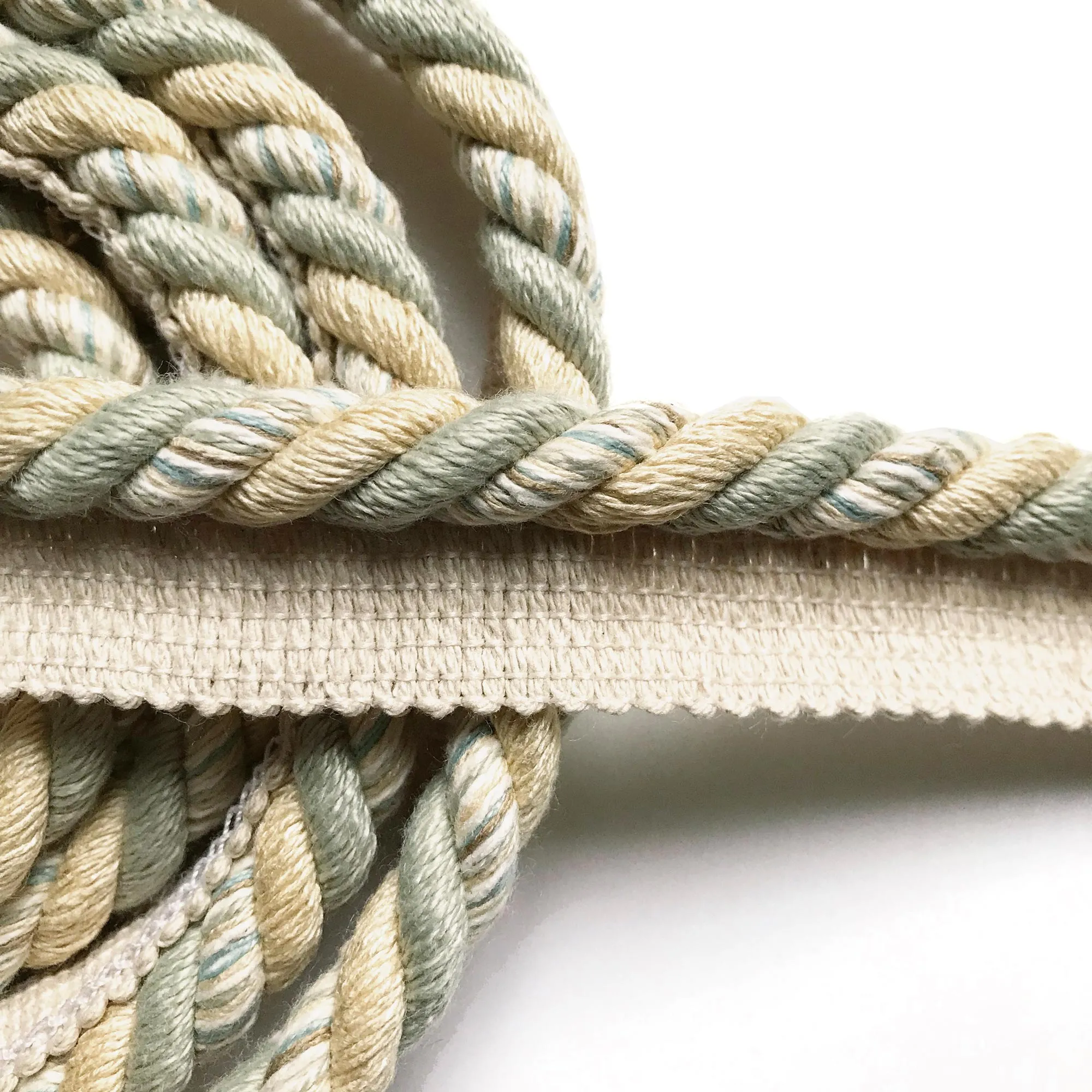 Lime and Wheat High Quality Decorative Lip Cord Trim by the yard