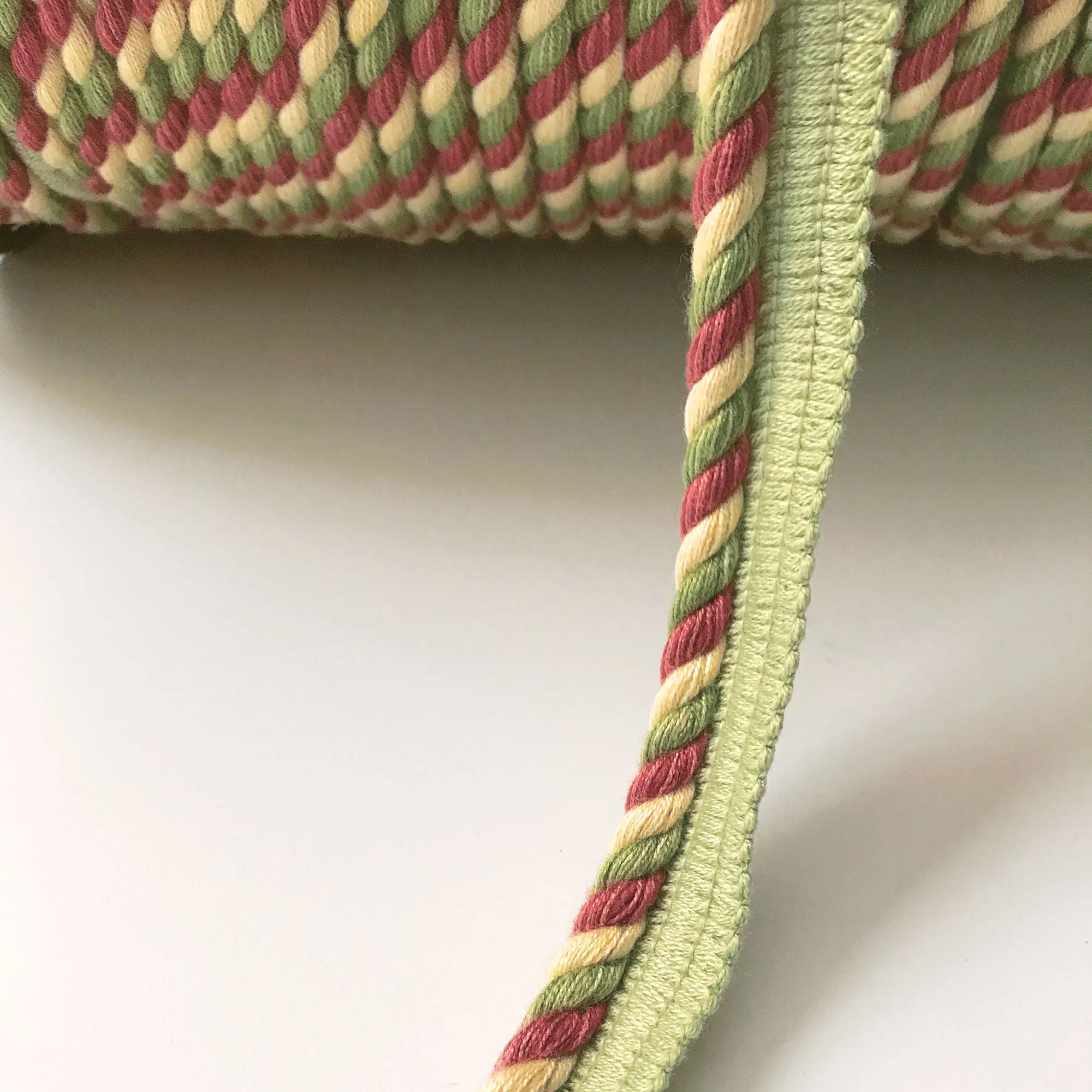Lime and Yellow High Quality Decorative Lip Cord Trim by the yard
