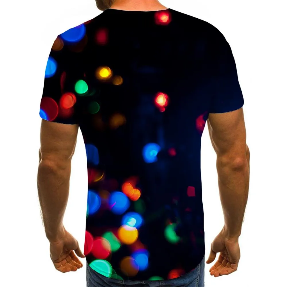 little lantern t shirts Novelty 3D shirt festival Christmas men Cool art costume