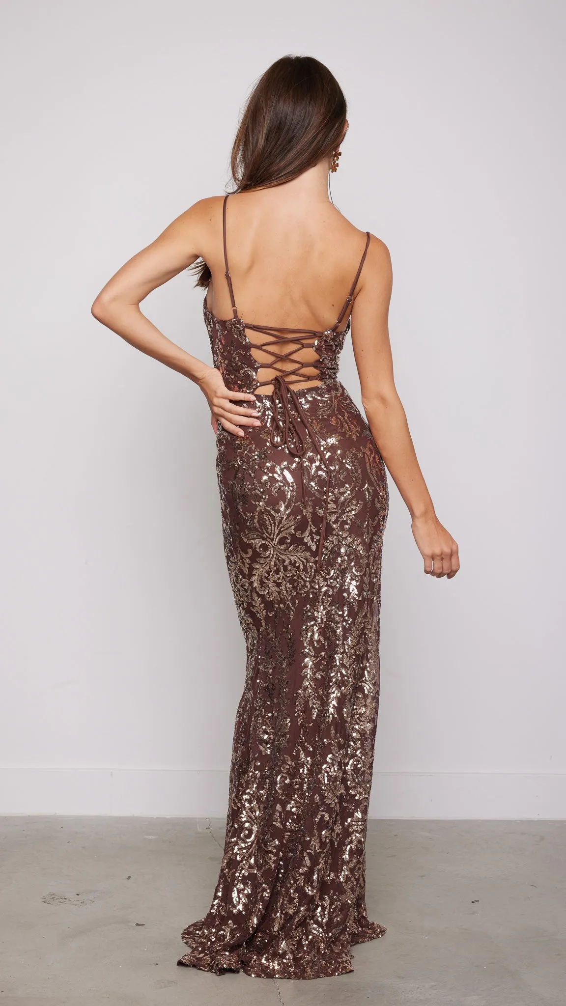 Lora Sequins Maxi Dress