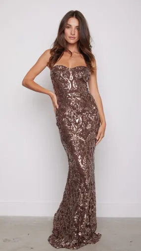 Lora Sequins Maxi Dress