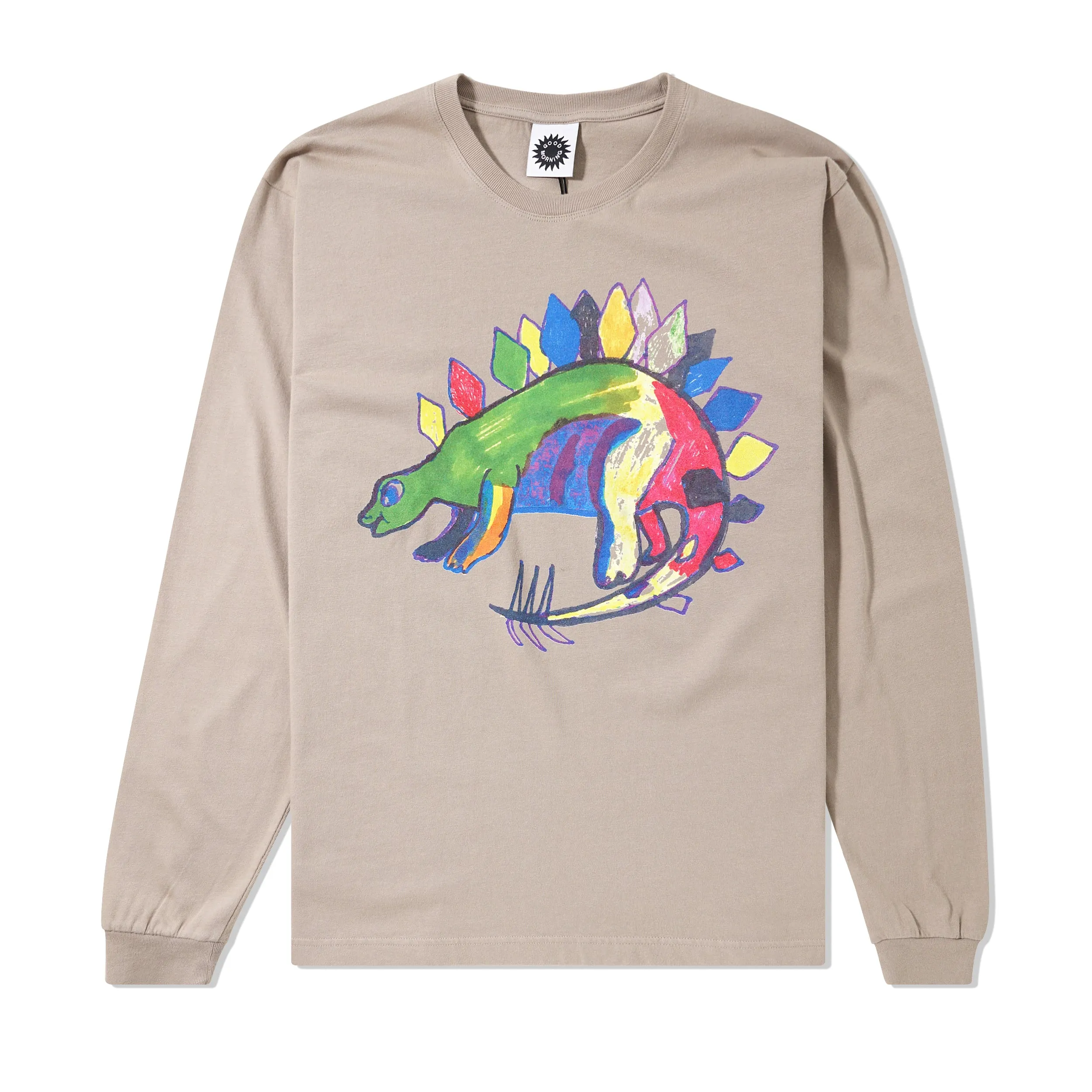 LSD World Peace Dinosaur L/S Tee, Sand