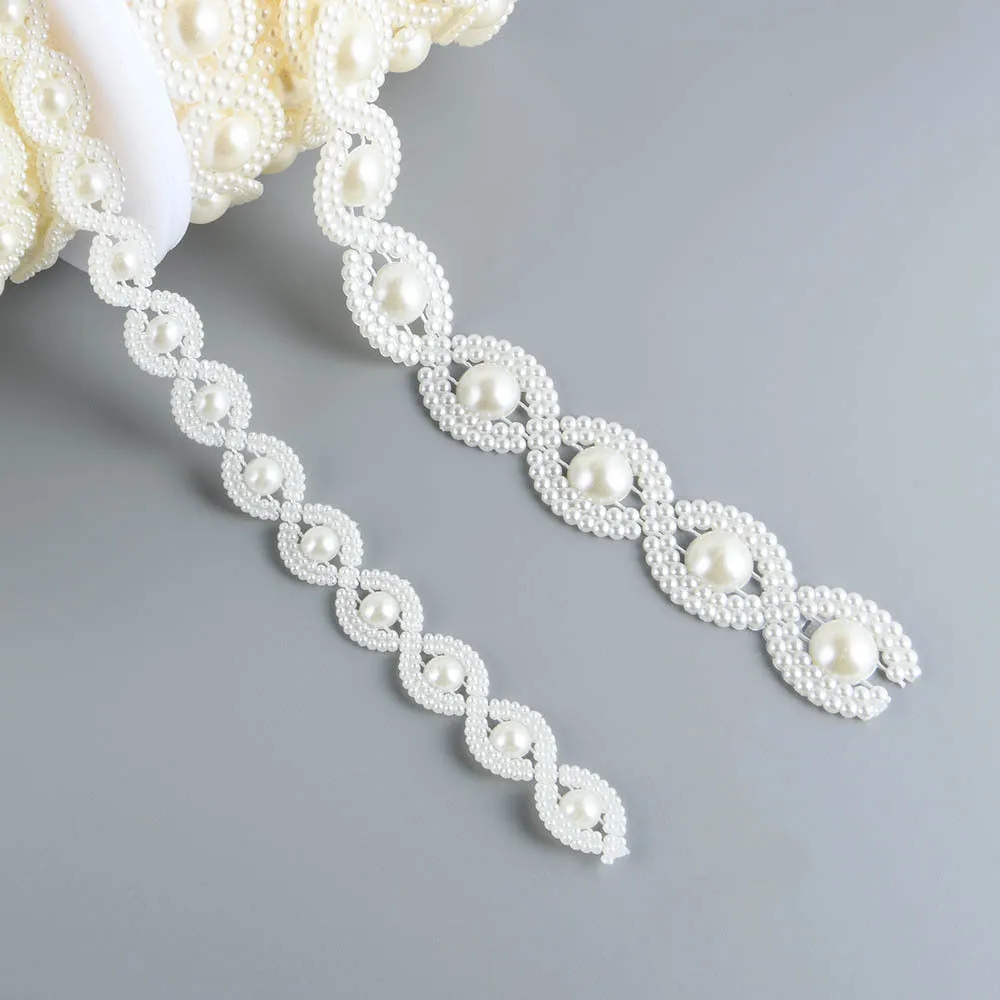 Luxurious Double Cotton Line Pearl Bead Garland for Cake Decoration