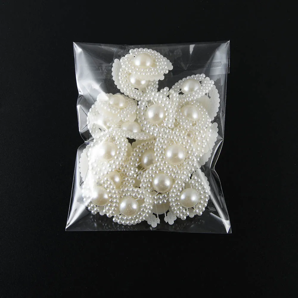 Luxurious Double Cotton Line Pearl Bead Garland for Cake Decoration