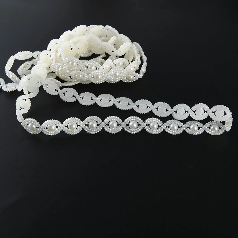 Luxurious Double Cotton Line Pearl Bead Garland for Cake Decoration