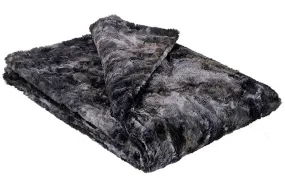 Luxury Faux Fur Throw in Highland Skye