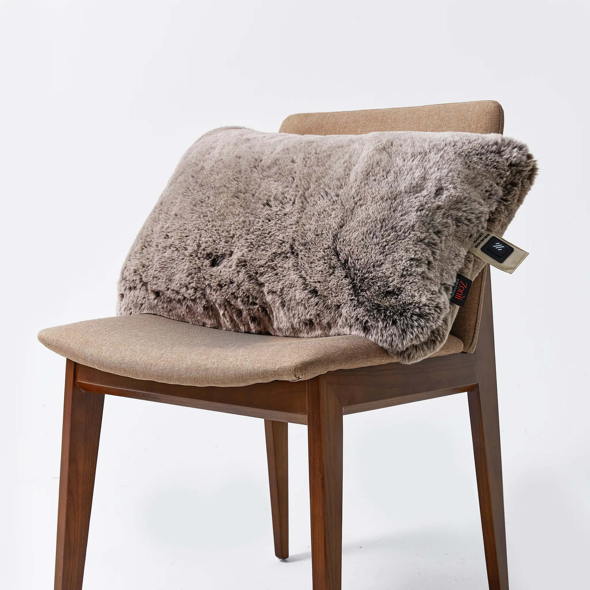 Luxury Faux Fur USB Heated Pillow