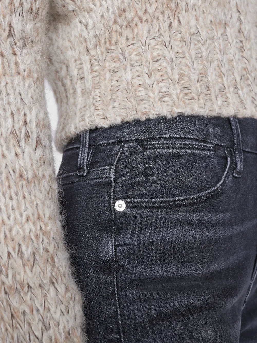 Marl Cardi Sweater -- Oatmeal Heather Multi