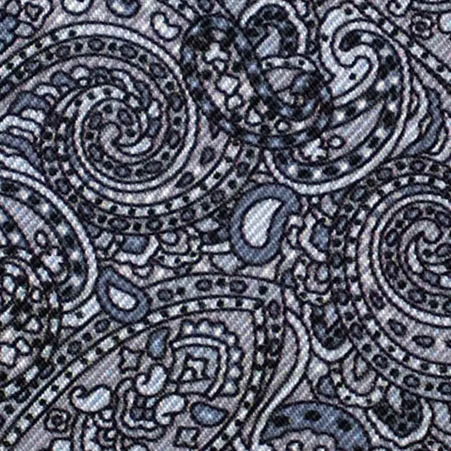 Mens Lucci 100% Silk & Faux Fur Scarf #46