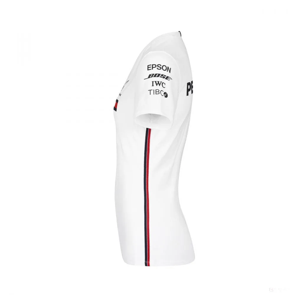 Mercedes Womens T-shirt, Team, White, 2019