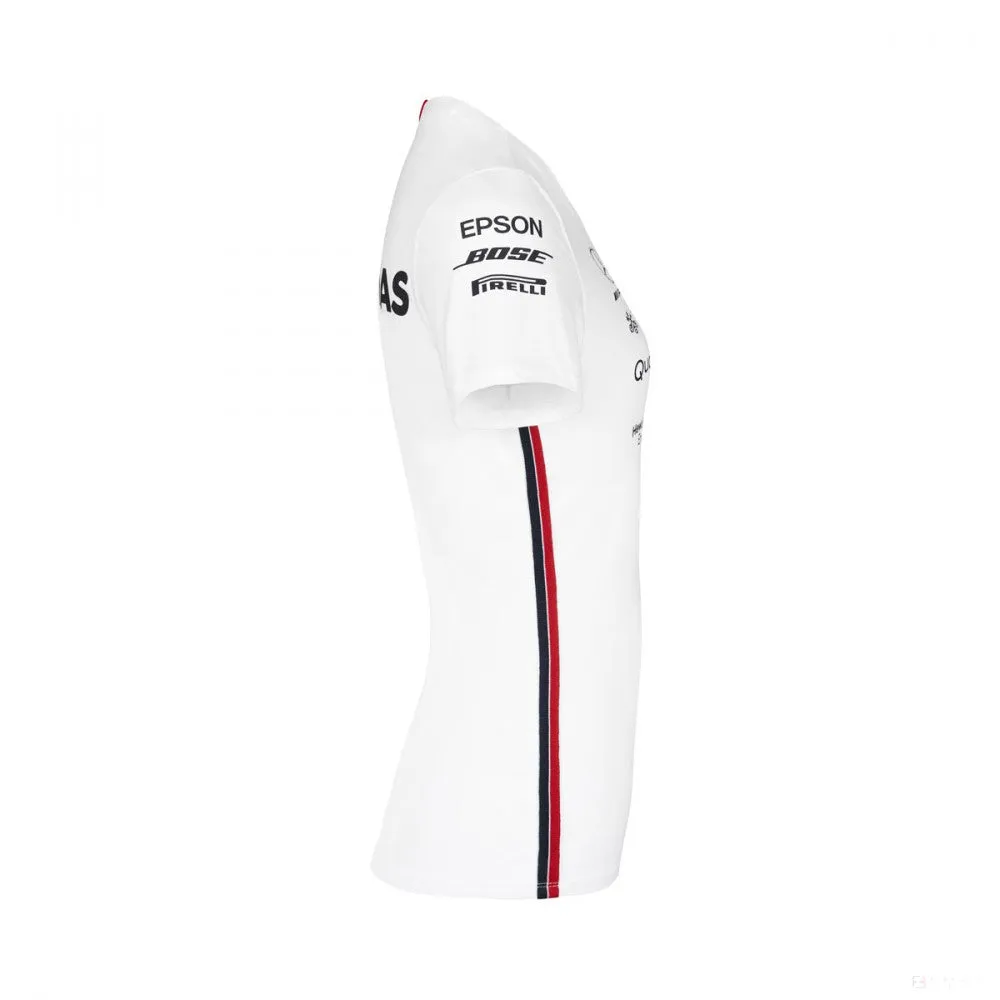 Mercedes Womens T-shirt, Team, White, 2019