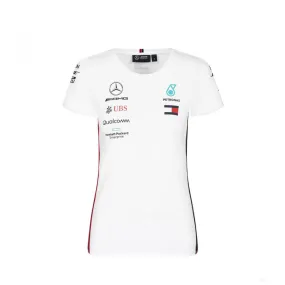 Mercedes Womens T-shirt, Team, White, 2019