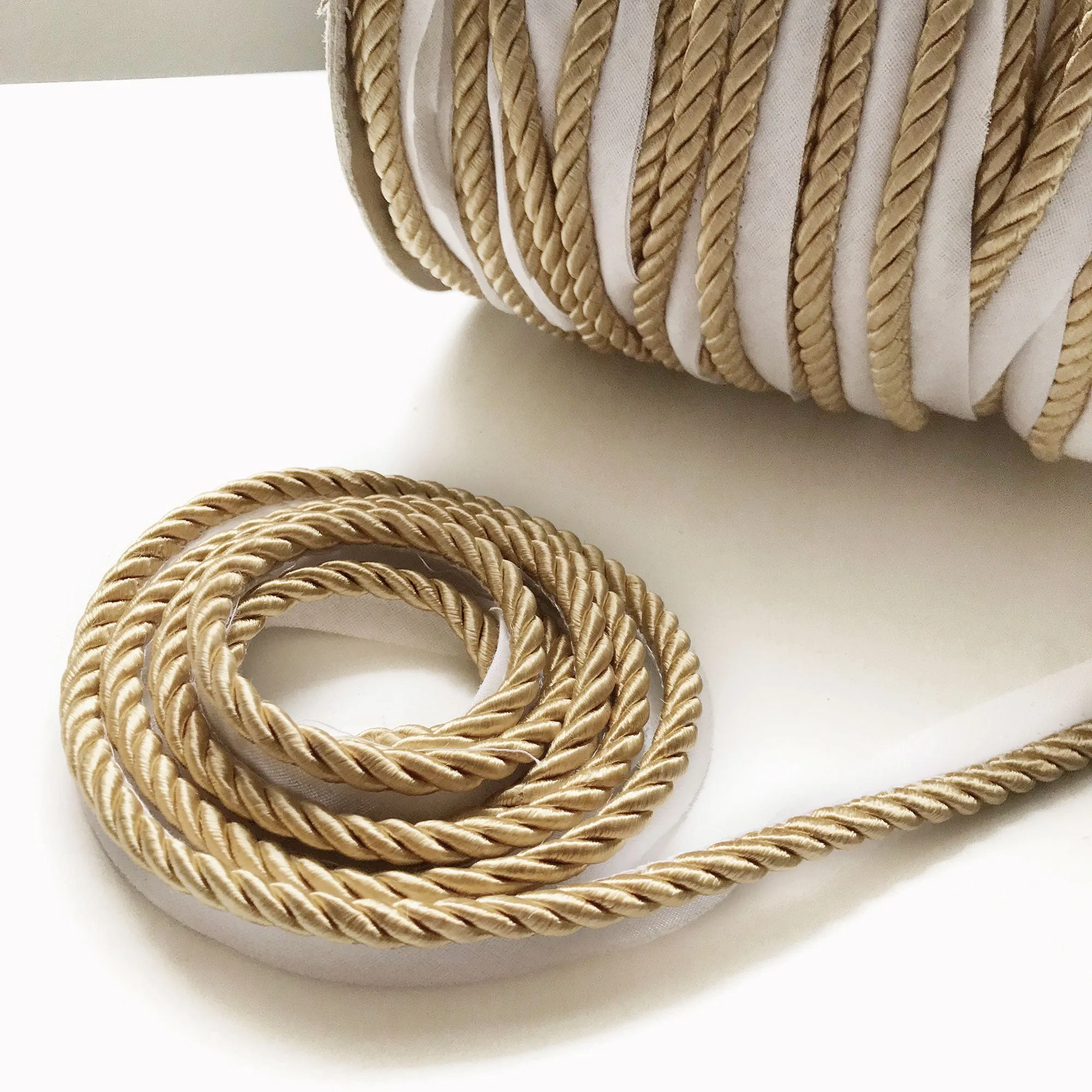 Metallic High Quality Decorative Lip Cord Trim by the yard