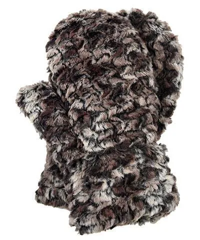 Mittens - Luxury Faux Fur in Calico