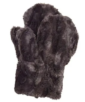 Mittens - Luxury Faux Fur in Espresso Bean