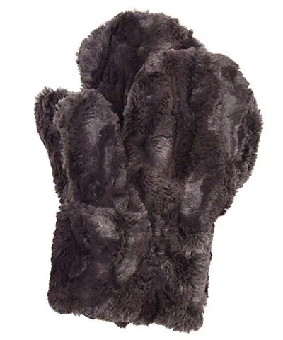 Mittens - Luxury Faux Fur in Espresso Bean