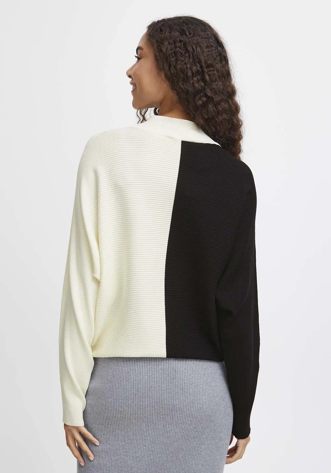 Mmorla Rib Jumper - Birch Mix