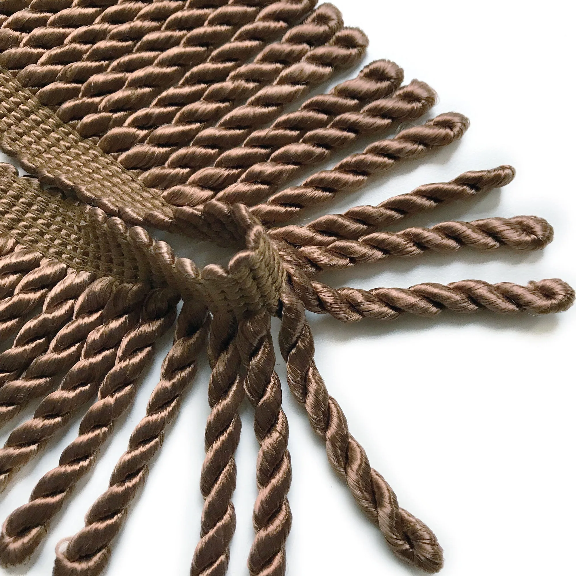 Mocha High Quality Decorative Bullion Fringe Trim by the yard