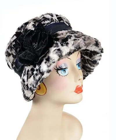 Molly Hat Style - Luxury Faux Fur Savannah Cat in Gray