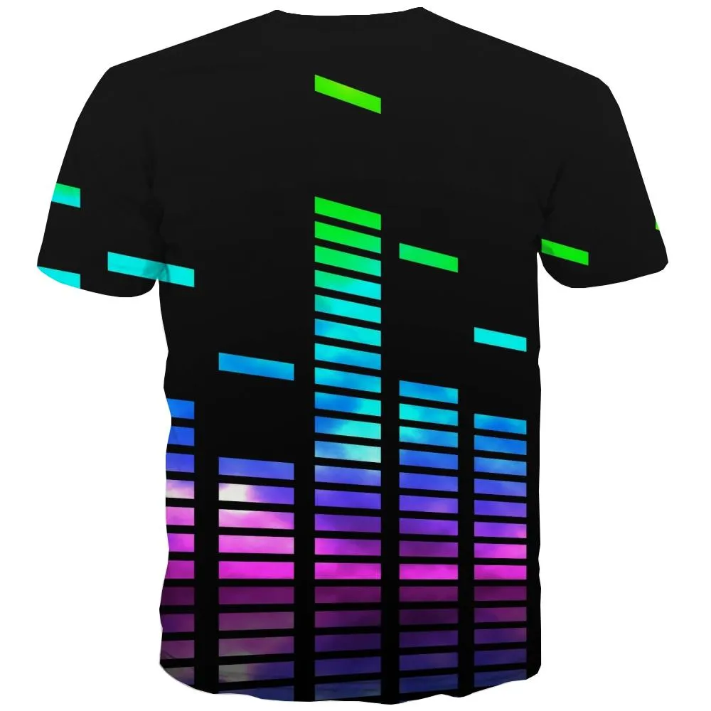 Music T-shirt Men Instrument T-shirts Graphic Retro Tshirt Anime Electronic Tshirts Novelty