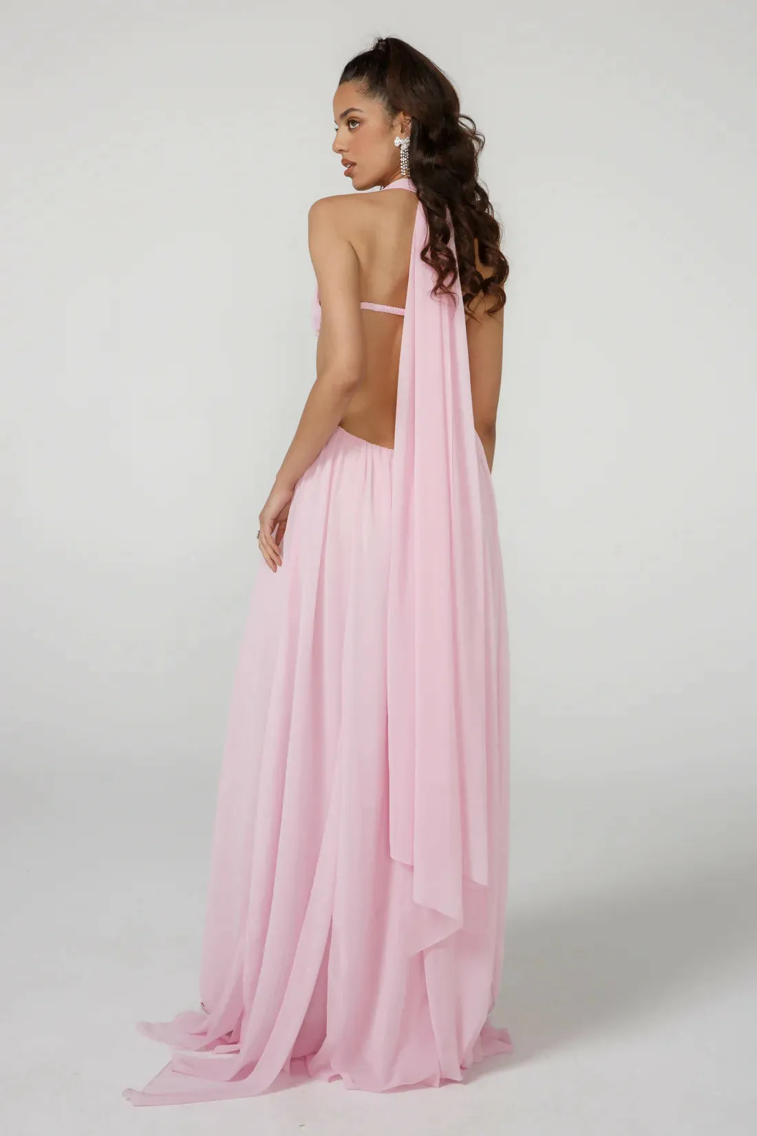 Nana Jacqueline Raya Halter Dress